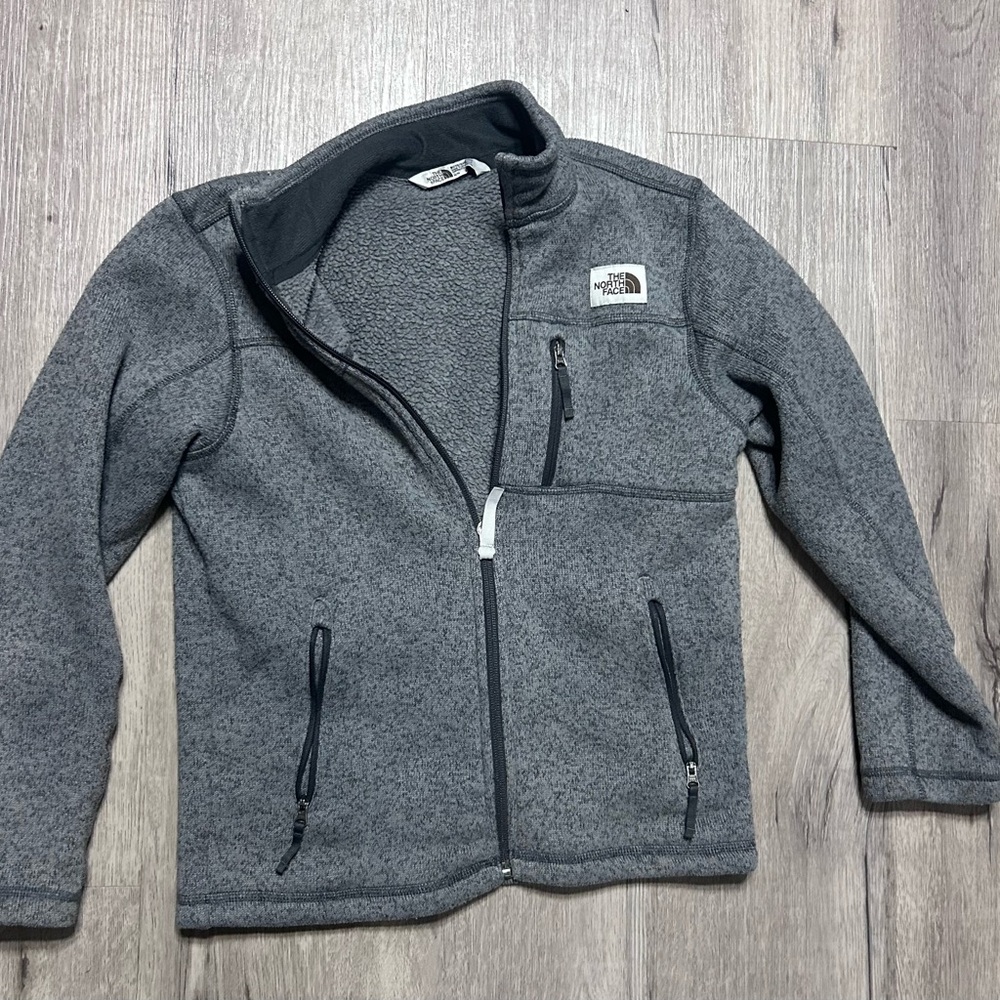 The North Face Kids Medium Gray Fleece Jacket